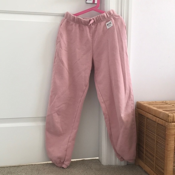 H&M Pink sweatpants, with pockets - Picture 1 of 4